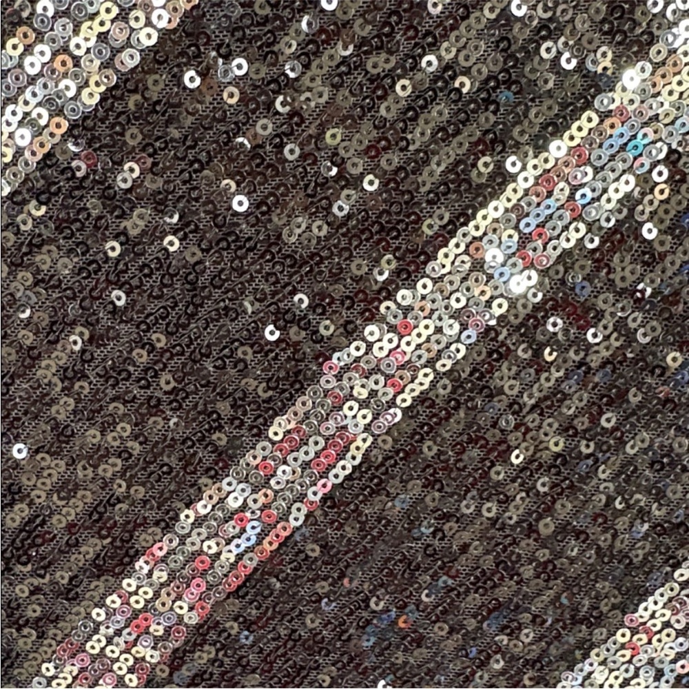 Like New All Saints Jules Sequined Dress Black Silver Generous Size XS - Picture 12 of 13